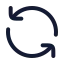 Refresh icon with stroke rounded style