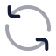 Refresh icon with twotone rounded style