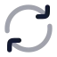 Refresh icon with bulk rounded style