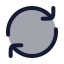 Refresh icon with duotone rounded style
