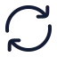 Refresh icon with stroke rounded style