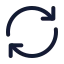 Refresh icon with stroke standard style