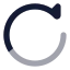 Refresh icon with bulk rounded style
