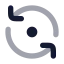 Refreshccwdot icon with bulk rounded style