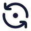Refreshccwdot icon with solid rounded style