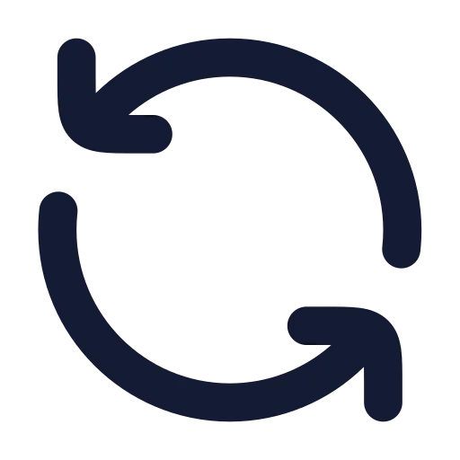 Refresh Ccw Icon in Solid Rounded style