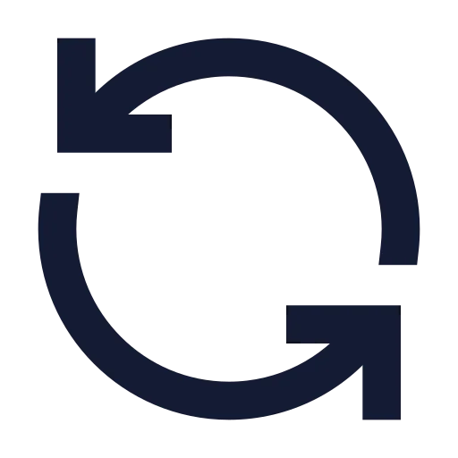 Refresh Ccw Icon in Solid Sharp style