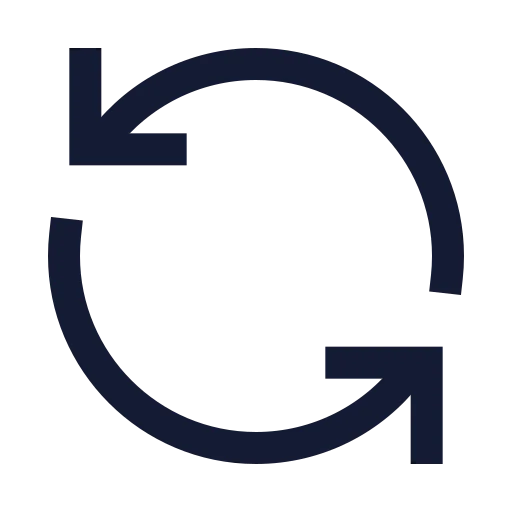 Refresh Ccw Icon in Stroke Sharp style