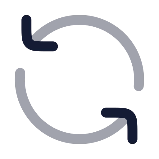 Refresh Ccw Icon in Twotone Rounded style
