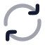 Refreshcw icon with bulk rounded style