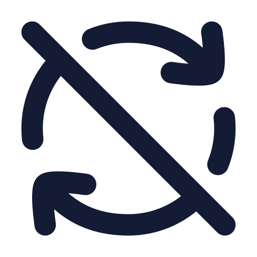 Refresh Cw Off Icon in Solid Rounded style