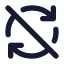 Refreshcwoff icon with solid standard style
