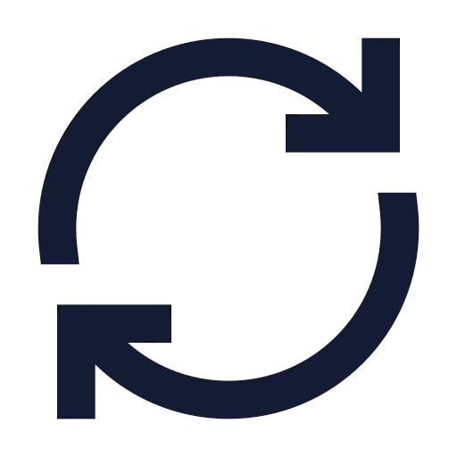 Refresh Cw Icon in Solid Sharp style