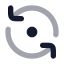 Refreshdot icon with bulk rounded style