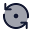 Refreshdot icon with duotone standard style
