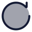 Refresh icon with duotone rounded style