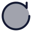 Refresh icon with duotone standard style