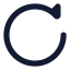 Refresh icon with solid rounded style