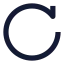 Refresh icon with solid sharp style