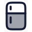 Refrigerator icon with duotone rounded style