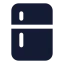 Refrigerator icon with solid standard style