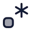 Regex icon with duotone rounded style