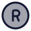 Register icon with duotone rounded style