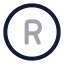 Register icon with twotone rounded style