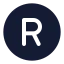 Registered icon with solid standard style