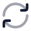 Reload icon with bulk rounded style