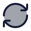 Reload icon with duotone rounded style