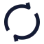 Reload icon with solid sharp style