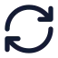 Reload icon with solid standard style