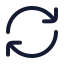 Reload icon with stroke rounded style