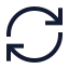 Reload icon with stroke sharp style