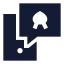 Reminder icon with solid sharp style