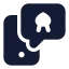 Reminder icon with solid standard style