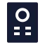 Remotecontrol icon with solid sharp style