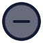 Removecircle icon with duotone rounded style