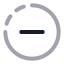 Removecirclehalfdot icon with twotone rounded style