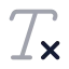 Removeformatting icon with duotone rounded style