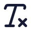 Removeformatting icon with solid rounded style