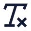 Removeformatting icon with solid sharp style