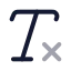 Removeformatting icon with twotone rounded style