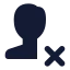 Removemale icon with solid standard style