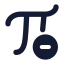 Removepi icon with solid rounded style