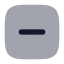 Removesquare icon with bulk rounded style