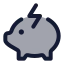 Renewableenergy icon with duotone rounded style