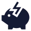 Renewableenergy icon with solid sharp style