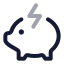 Renewableenergy icon with twotone rounded style
